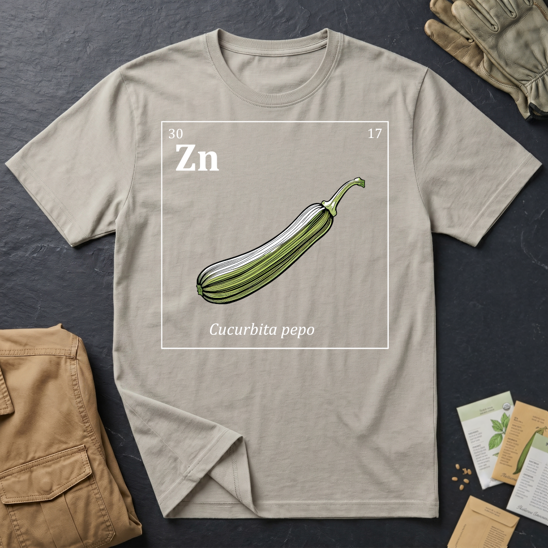 Periodic Table of Vegetables - Zucchini T-Shirt