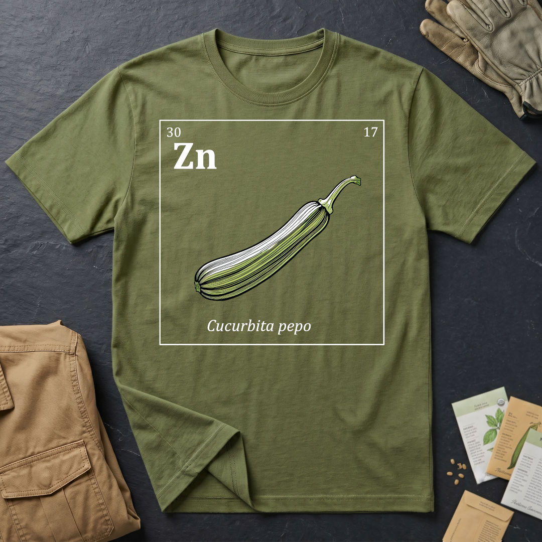 Periodic Table of Vegetables - Zucchini T-Shirt