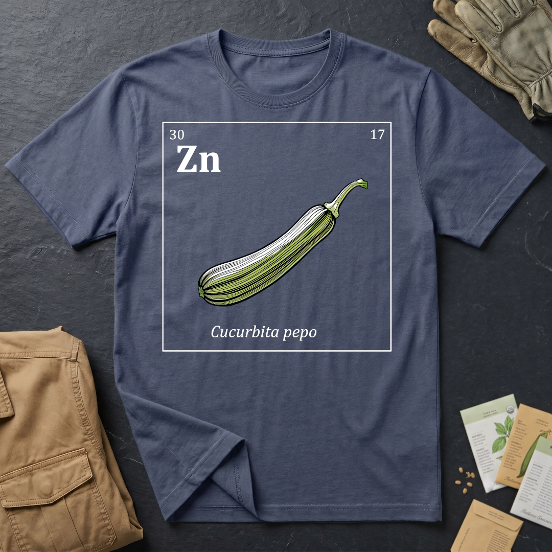 Periodic Table of Vegetables - Zucchini T-Shirt