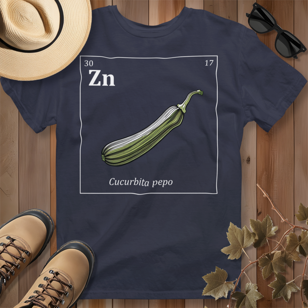 Periodic Table of Vegetables - Zucchini T-Shirt