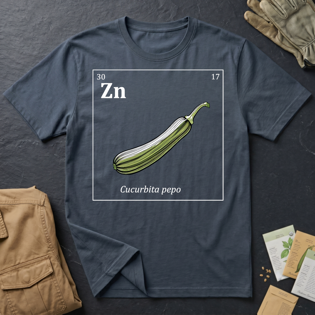 Periodic Table of Vegetables - Zucchini T-Shirt