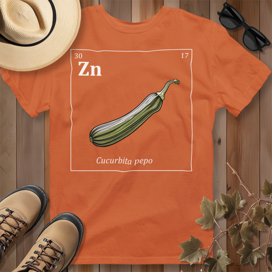 Periodic Table of Vegetables - Zucchini T-Shirt