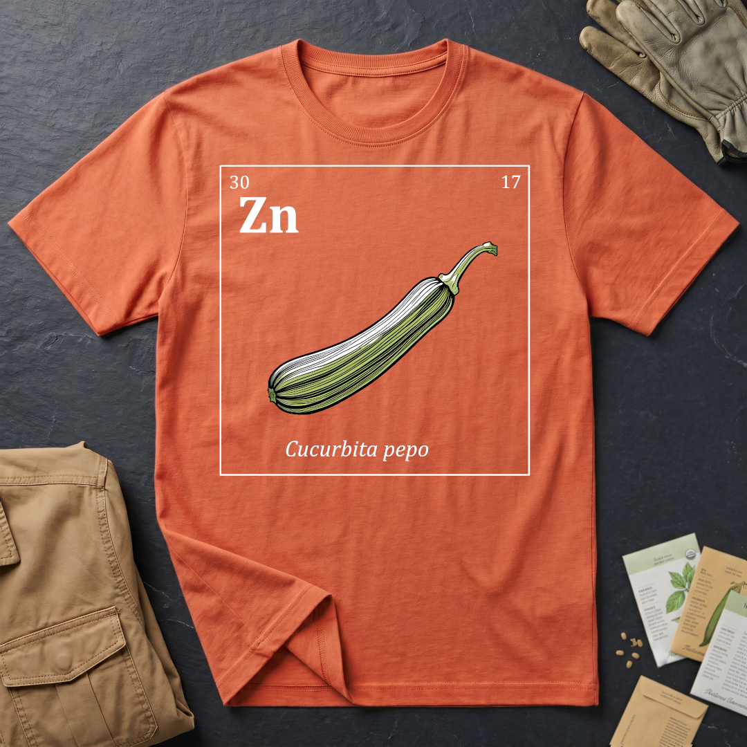 Periodic Table of Vegetables - Zucchini T-Shirt